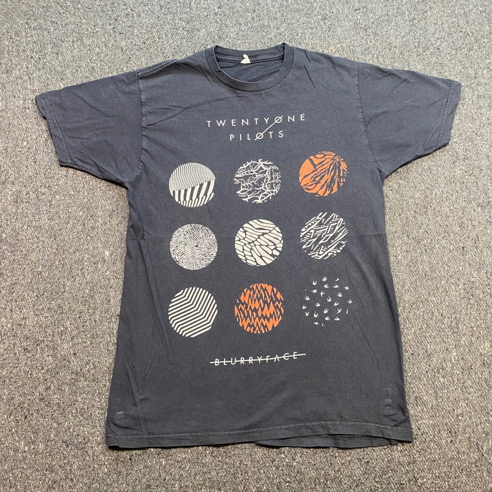 Twenty One Pilots Blurryface Shirt Sz M Mens Black Emo Alt Rock Band Graphic Tee